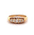 Edwardian English Diamond 18k Yellow Gold Five Stone Ring