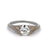 Art Deco GIA 0.80 Carats Old Mine Cut Diamond 18k White Gold Solitaire Ring