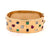 Vintage Gemstone Diamond 14 Karat Yellow Gold Hinged Bracelet