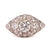 Art Deco Inspired 1.21 Carats Diamonds Platinum Filigree Ring