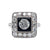 Art Deco Inspired Diamond Onyx Platinum Engagement Ring