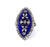Georgian Diamond Enamel 18 Karat Gold Silver Ring