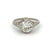 Edwardian GIA 1.51 Carats Old European Cut Diamond Platinum Filigree Ring