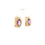 Antique Amethyst Diamond 18 Karat Yellow Gold Clip On Earrings