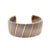 Vintage Cartier French Stainless Steel and 18 Karat Yellow Gold Cuff Bracelet