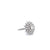 Vintage 3.45 Carats Brilliant Cut Diamonds Platinum Cluster Ring