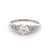 Art Deco GIA 0.92 Round Brilliant Cut Diamond Platinum Ring