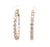 5.12 Carats Total Weight Diamond 18 Karat Yellow Gold Hoop Earrings