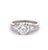 Mid Century GIA 1.71 Carats Round Brilliant Cut Diamond Platinum Ring