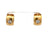 Vintage Diamond 18k Yellow Gold Huggie Earrings