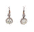 Art Deco Inspired Diamond Platinum Buttercup Drop Earrings