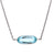 Art Deco Aquamarine Platinum Pendant Necklace