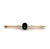 Mid Century 2.30 Carats Green Sapphire Diamond 18 Karat Yellow Gold Bar Brooch