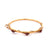 Victorian Garnet 14k Yellow Gold Bangle Bracelet