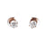 Victorian Diamond 10 Karat Rose Gold Stud Earrings