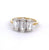 Jack Weir and Sons Diamond 18k Yellow Gold Platinum Three Stone Ring