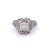 Art Deco GIA 1.50 Carats Asscher Cut Diamond Platinum Ring