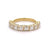 Jack Weir & Sons 2.56 Carats French Cut Diamond 18k Yellow Gold Half Eternity Band