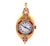 Antique Longines Russian Diamond Ruby Platinum 14 Karat Yellow Gold Wristwatch