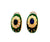 Vintage Fabergé Sapphire Diamond Green Guilloche Enamel Ear Clips Earrings
