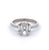 GIA 1.55 Carats Cushion Cut Diamond Platinum Ring