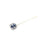 Art Deco French Sapphire Diamond Platinum Stick Pin