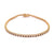 Diamond 14 Karat Yellow Gold Tennis Bracelet