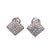 Vintage Diamond 18 Karat White Gold Earrings