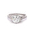 Edwardian GIA 1.52 Carats Old European Cut Diamond Platinum Filigree Ring
