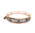Retro Diamond Platinum 14k Yellow Gold Hinged Bracelet