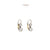 Antique Inspired Diamond Platinum 18 Karat Yellow Gold Drop Earrings