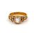 Victorian GIA 1.50 Carats Cushion Cut Diamond 18k Yellow Gold Ring