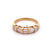 Vintage Baguette Diamond 14 Karat Yellow Gold Ring