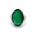 Mid Century GIA 13.93 Carats Zambian Emerald Diamond Platinum Cocktail Ring