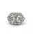 Art Deco Old Cut Diamond Platinum Dinner Ring