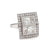 Art Deco Inspired 0.80 Carat Princess Cut Diamond Platinum Ring