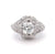 Art Deco GIA 1.12 Carats Old European Cut Diamond Platinum Filigree Ring