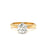 Vintage GIA 1.06 Carats Old European Cut Diamond 18 Karat Yellow Gold Solitaire Ring
