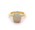 2.79 Carats Opal 18 Karat Yellow Gold Solitaire Ring