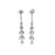 Art Deco Inspired 0.60 Carat Old Mine Cut Diamond Platinum Chandelier Dangle Earrings
