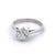 Mid Century French GIA 1.09 Carat Old European Cut Diamond 18k White Gold Solitaire Ring