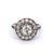 Art Deco French GIA 1.19 Carats Old European Cut Diamond Platinum Target Ring