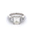 Mid Century GIA 2.07 Carats Emerald Cut Diamond Platinum Ring