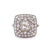 Art Deco Inspired 0.90 Carats Old European Cut Diamond Platinum Cocktail Ring