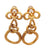 Vintage 18 Karat Yellow Gold Knot Ear Clip Earrings