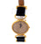 Vintage Piaget Swiss Diamond 18k Yellow Gold Leather Wristwatch