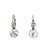 Antique Inspired 2.75 Carats Diamond Platinum 18k Yellow Gold Drop Earrings