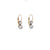 Antique Inspired 1.07 Carat Diamond Platinum 18 Karat Yellow Gold Drop Earrings