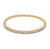 Diamond 14 Karat Yellow Gold Bangle Bracelet