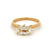 Vintage French GIA 1.51 Carats Cushion Cut Diamond 18k Yellow Gold Solitaire Ring